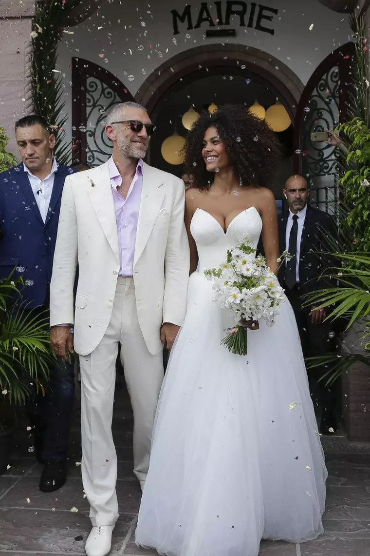 Soția lui Vincent Cassel, Tina Kunakey, este cu 30 de ani mai tânără.