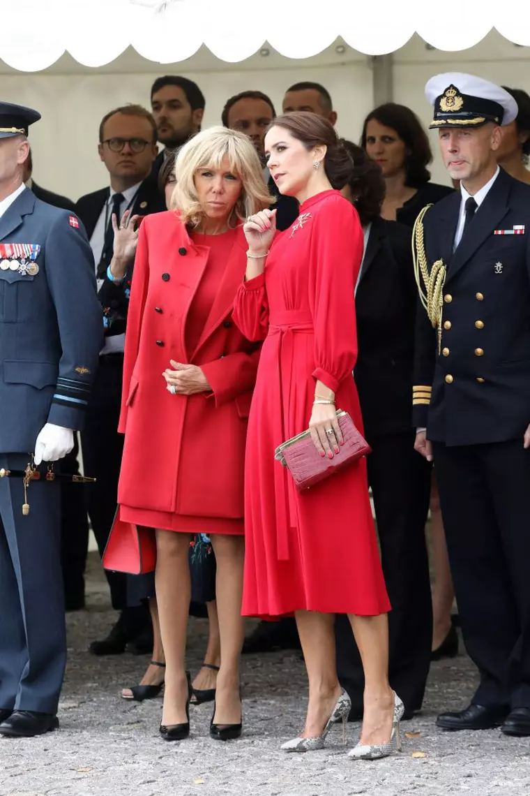 Brigitte Macron și Prințesa Mary a Danemarcei sunt asortate inclusiv una cu cealaltă.
