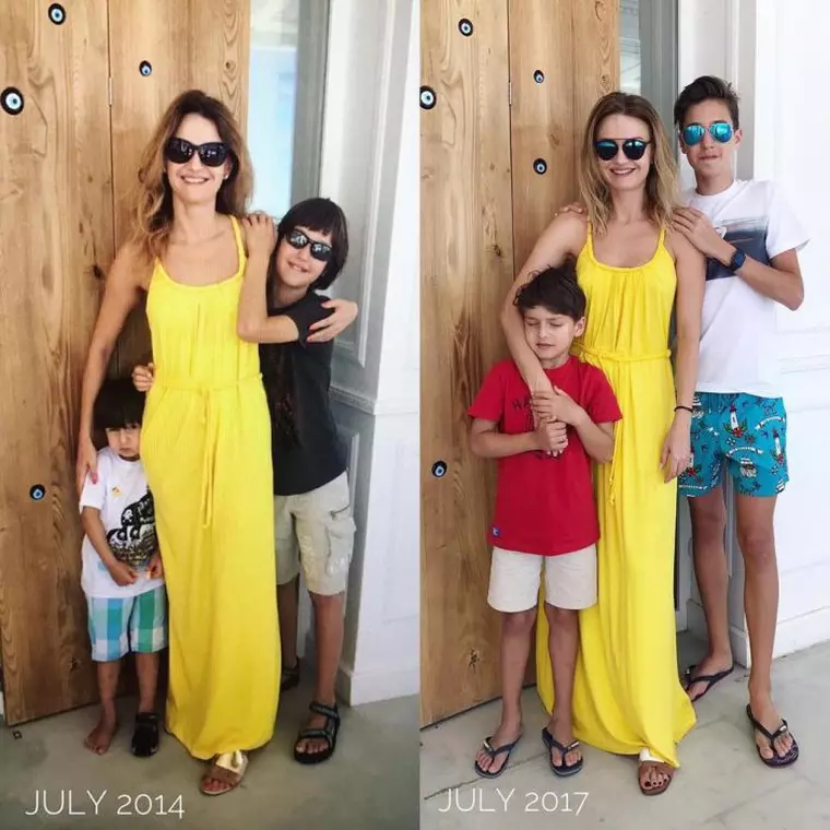 Dana Războiu și copiii ei