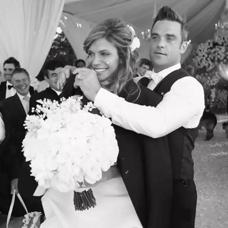 Robbie și Ayda s-au căsătorit în 2010.