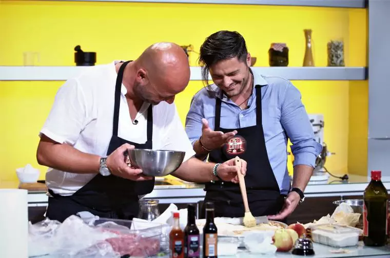 Liviu Vârciu și Andrei Ștefănescu la 'Chefi la cuțite'