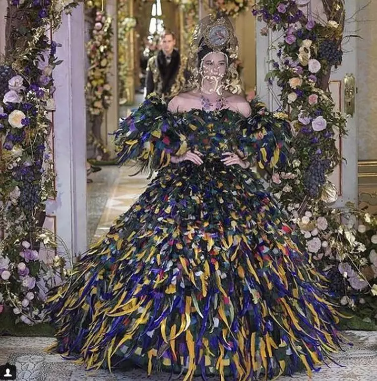 Rebecca a defilat pentru Dolce&Gabbana