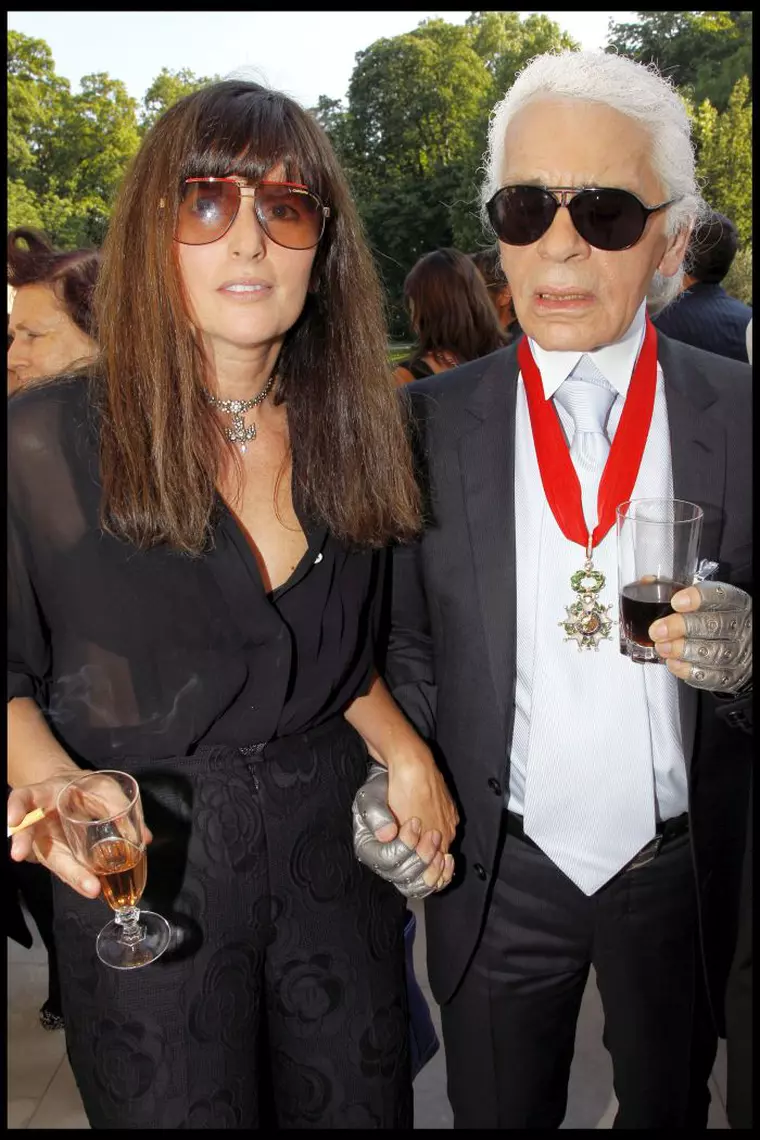Virginie Viard și Karl Lagerfeld