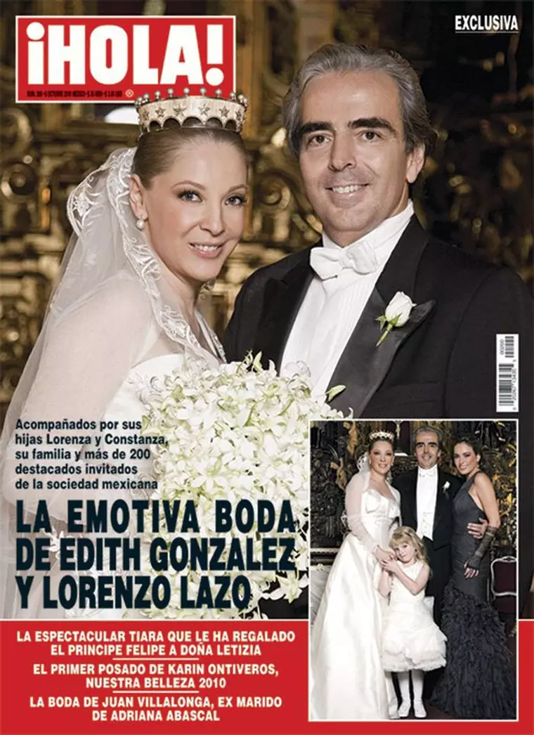 Edith Gonzalez și Lorenzo Lazo, soțul ei, care i-a fost alături până în ultima clipă.