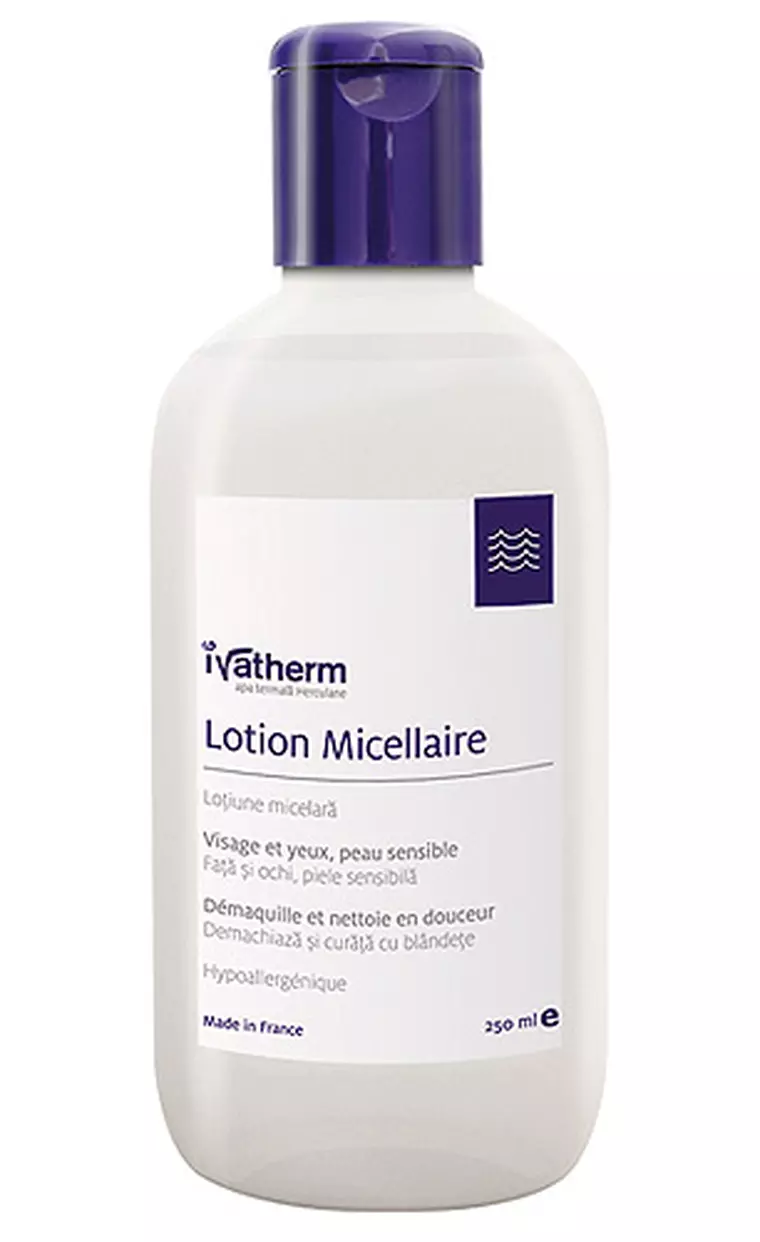 Lotiunea Micelara Ivatherm demachiant inovator pentru orice tip de ten
