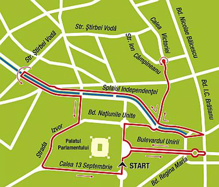 harta, maraton Bucuresti