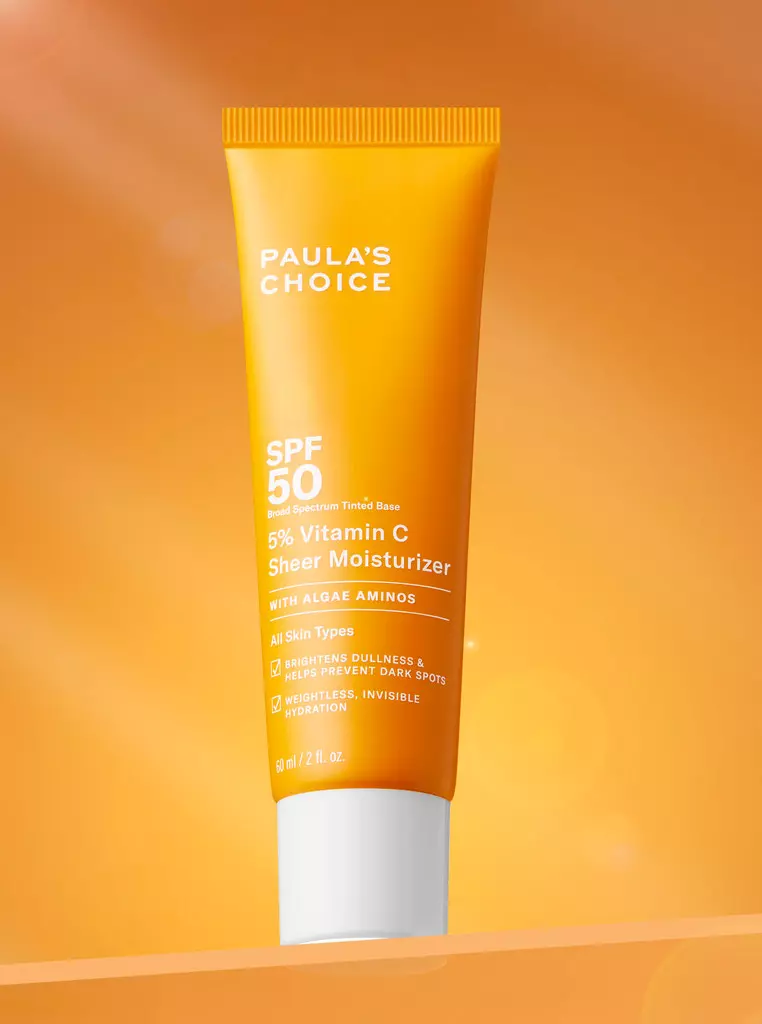 Crema hidratantă de zi 5% Vitamin C Sheer Moisturizer SPF 50 de la Paula’s Choice