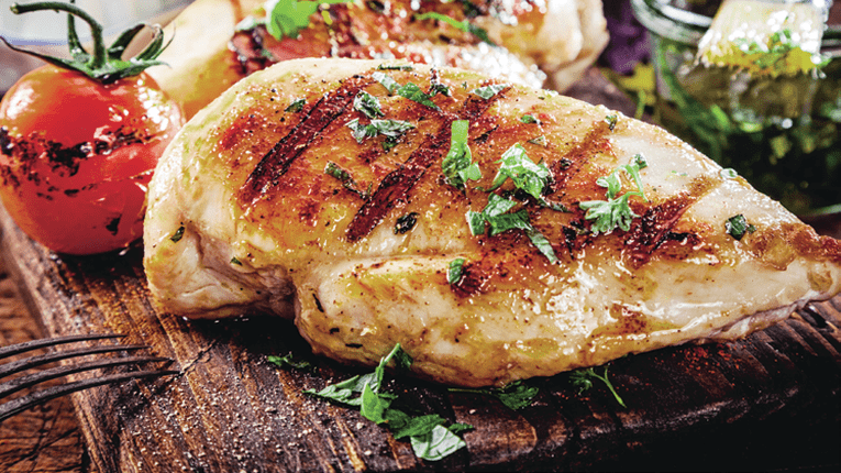 Piept de pui fraged la gratar