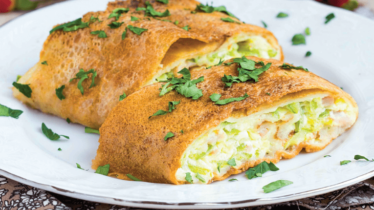 Clatite umplute cu dovlecei