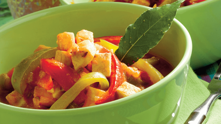 Peste cu ardei si rosii