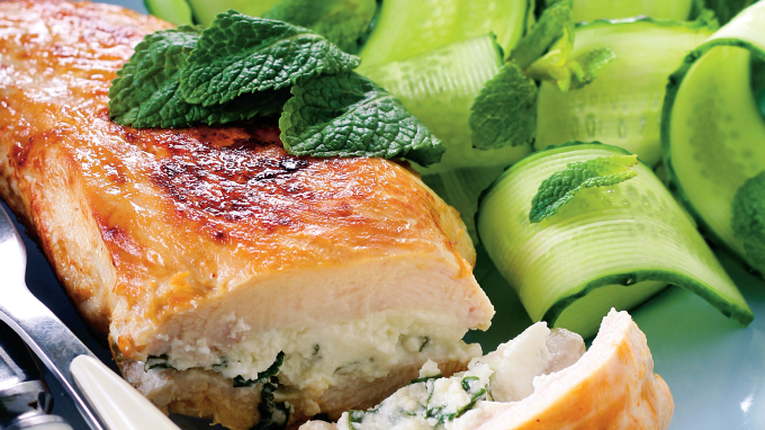 Piept de pui umplut cu branza