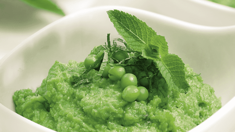 Piure de mazare cu menta