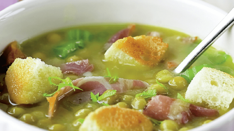 Supa de mazare cu jambon