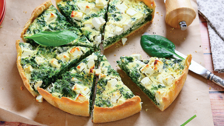 Tarta cu spanac si branza