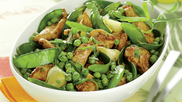 Tigaie de curcan cu mazare