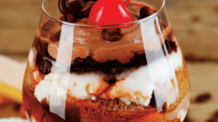 Tiramisu cu ciocolata la pahar