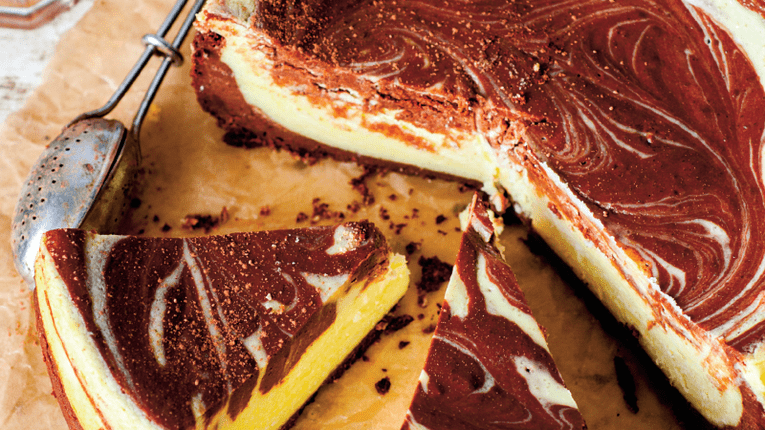 Pasca marmorata cu ciocolata