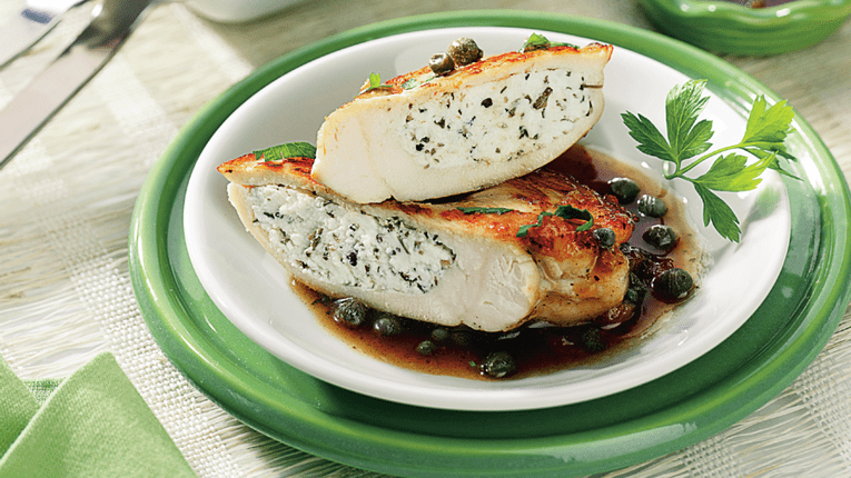 Pui umplut cu branza