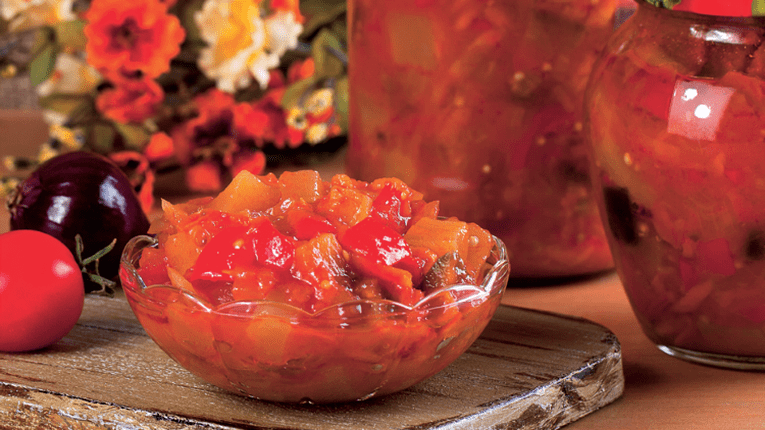 Zacusca cu rosii si dovlecei