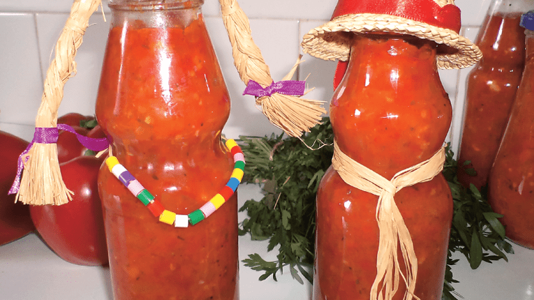 Zacusca de ardei iuti (piscareala)