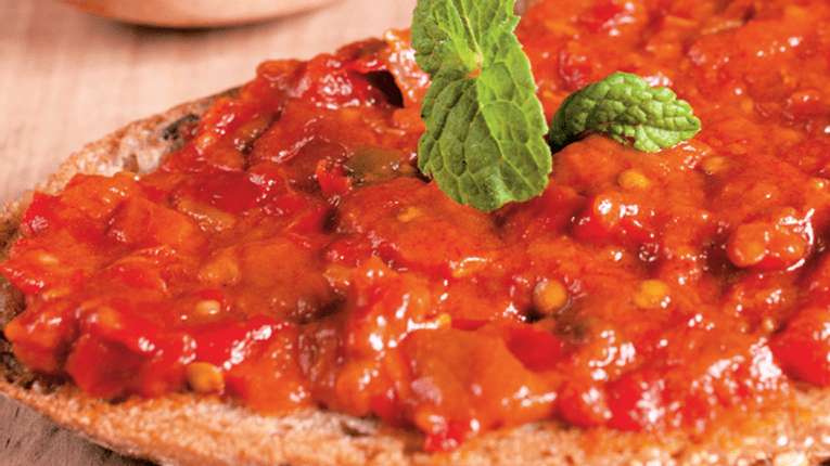 Zacusca cu vinete si ardei