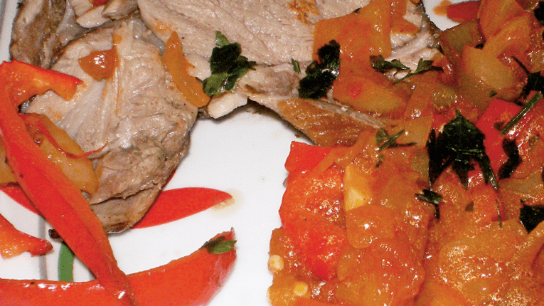 Friptura de porc cu sos picant