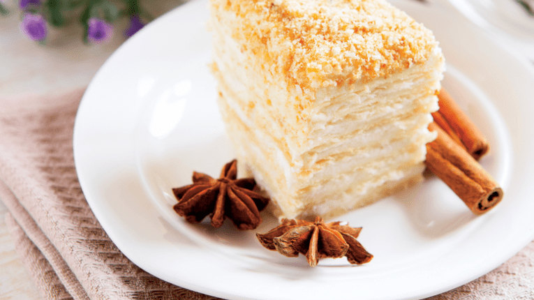 Prajitura cu foi multe