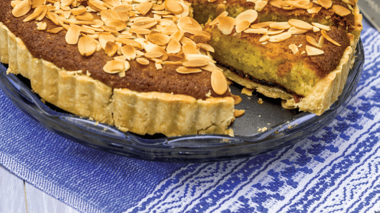 Tarta cu gem si migdale