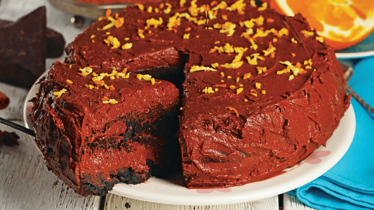 Tort de ciocolata cu aroma de portocale