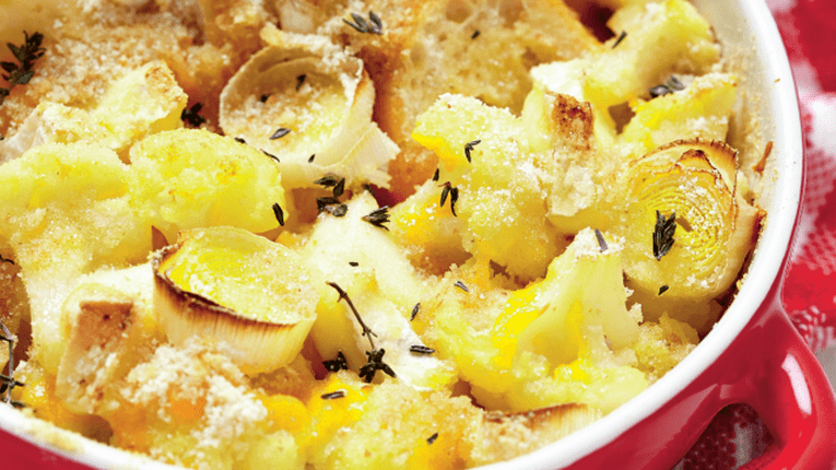 Amestec cu praz gratinat