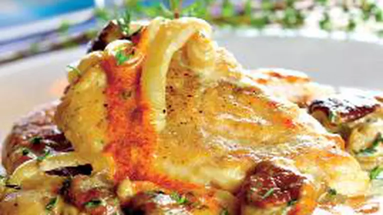 Piept de pui cu ciuperci