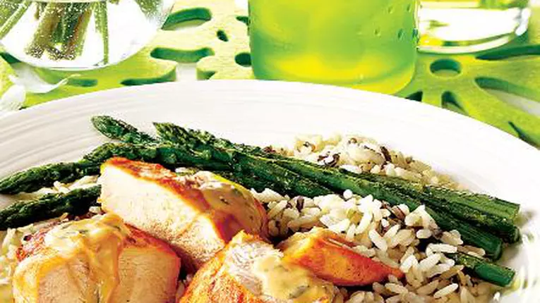 Piept de pui cu orez sălbatic