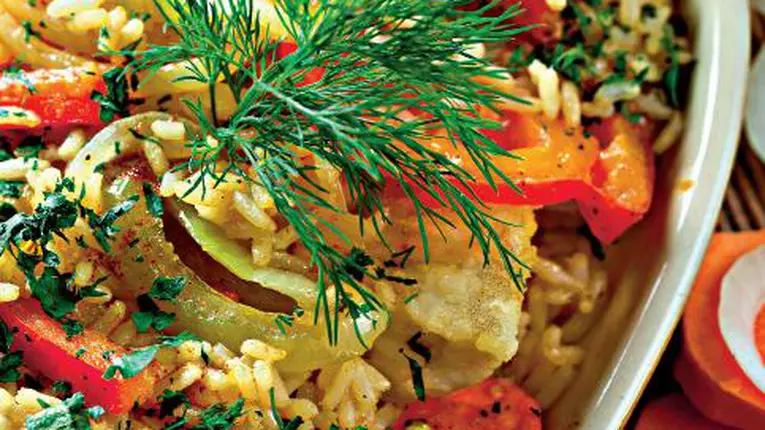 Specialitate de peşte cu orez