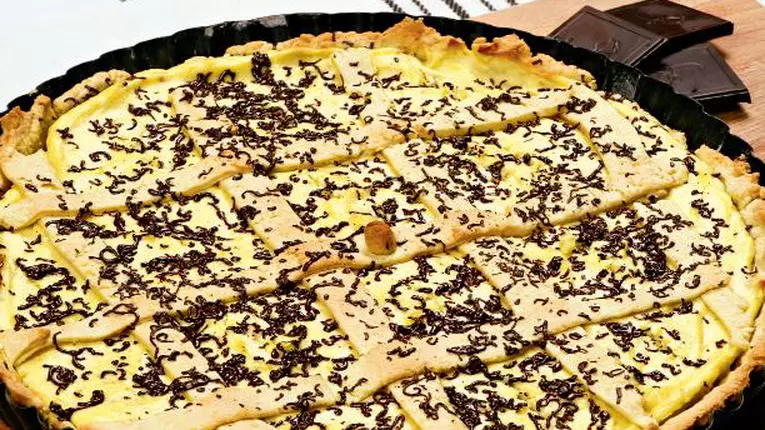 Tartă cu urdă și lămâie