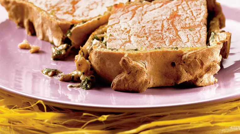 Friptură de miel cu ciuperci, în aluat