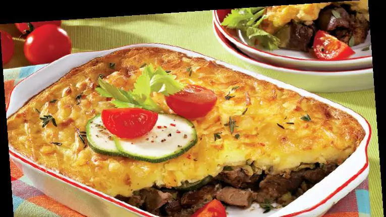 Musaca de cartofi cu ficăței