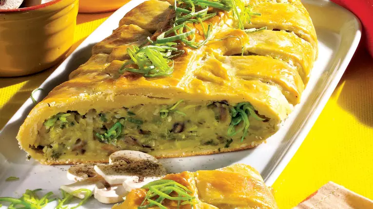 Plăcintă cu ciuperci