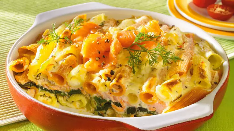 Paste cu peşte şi spanac