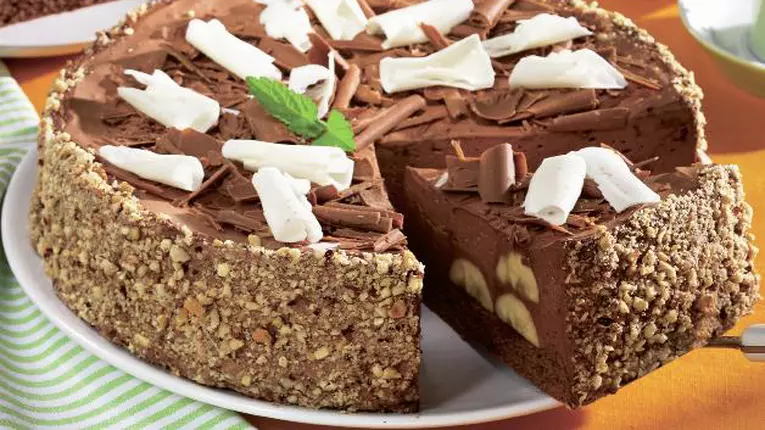 Tort de ciocolată cu banane