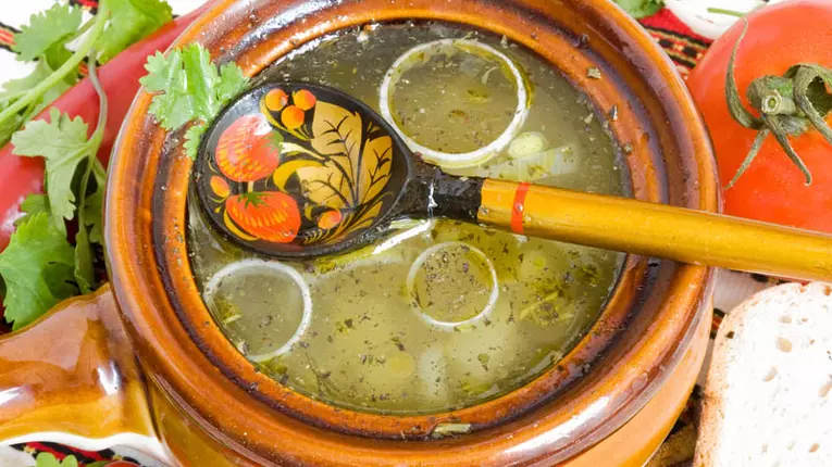 Borş ţărănesc cu praz