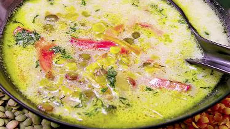 Ciorbă de linte cu smântână