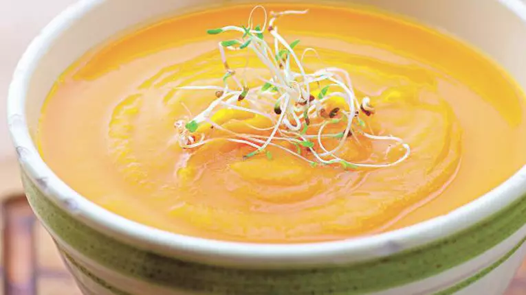 Supă-cremă de dovleac cu lapte