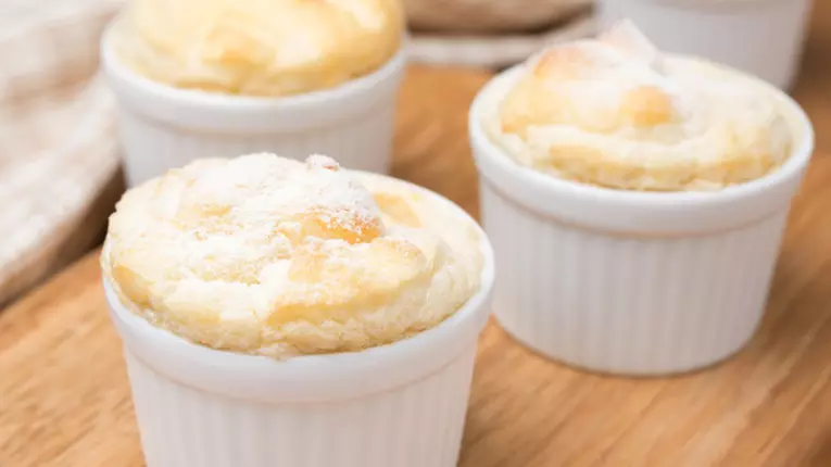 Sufleu dietetic de banane