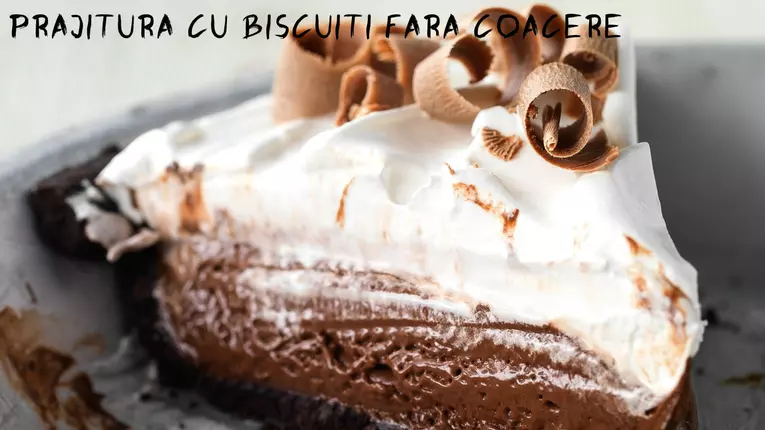 Prăjitură în straturi cu biscuiți Oreo (fără coacere)