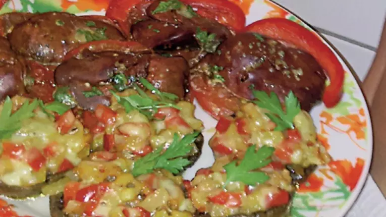 Ficatei cu ciuperci umplute