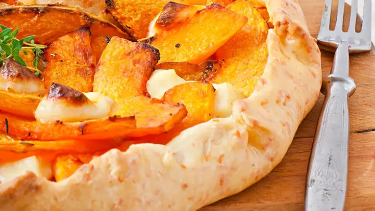 Tarta cu branza sarata si dovleac