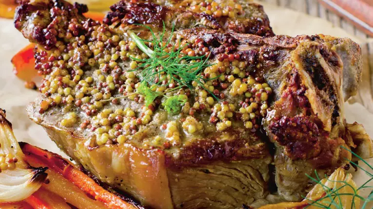 Antricot de vita cu mustar