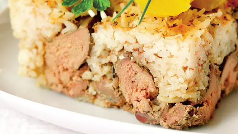 Budinca de orez cu ficatei