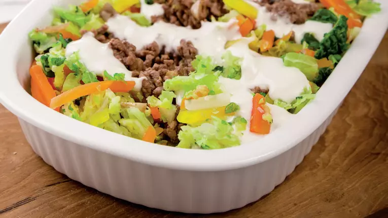 Legume cu carne tocata