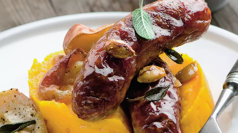 Piure de dovleac cu polonezi